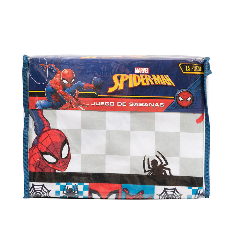 SABANA 1.5 PLAZAS SPIDERMAN LETRAS - 3