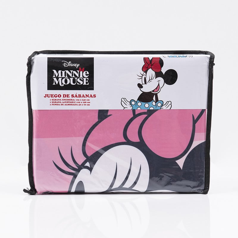 SABANA 1.5 PLAZAS DISNEY MINNIE DOTS - 4