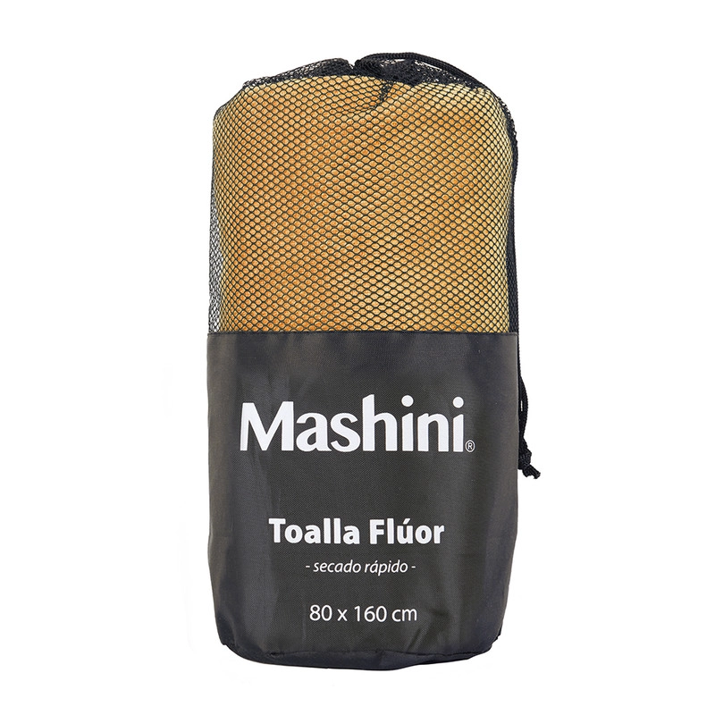 TOALLA DEPORTIVA POLIAMIDA FLUOR 80X160 CMS NARANJO - 3