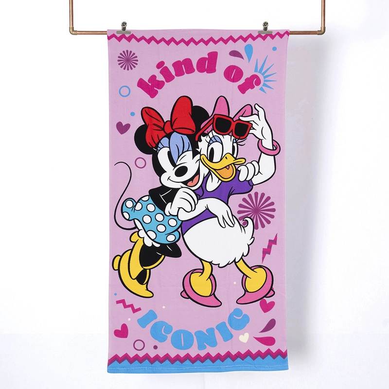 TOALLA PLAYA C/BOLSO 70X140 + 33X25 MINNIE IRONIC - 1