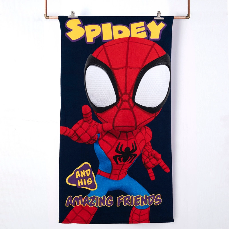 TOALLA PLAYA C/BOLSO 70X140+33X42 SPIDERMAN FRIEND - 1