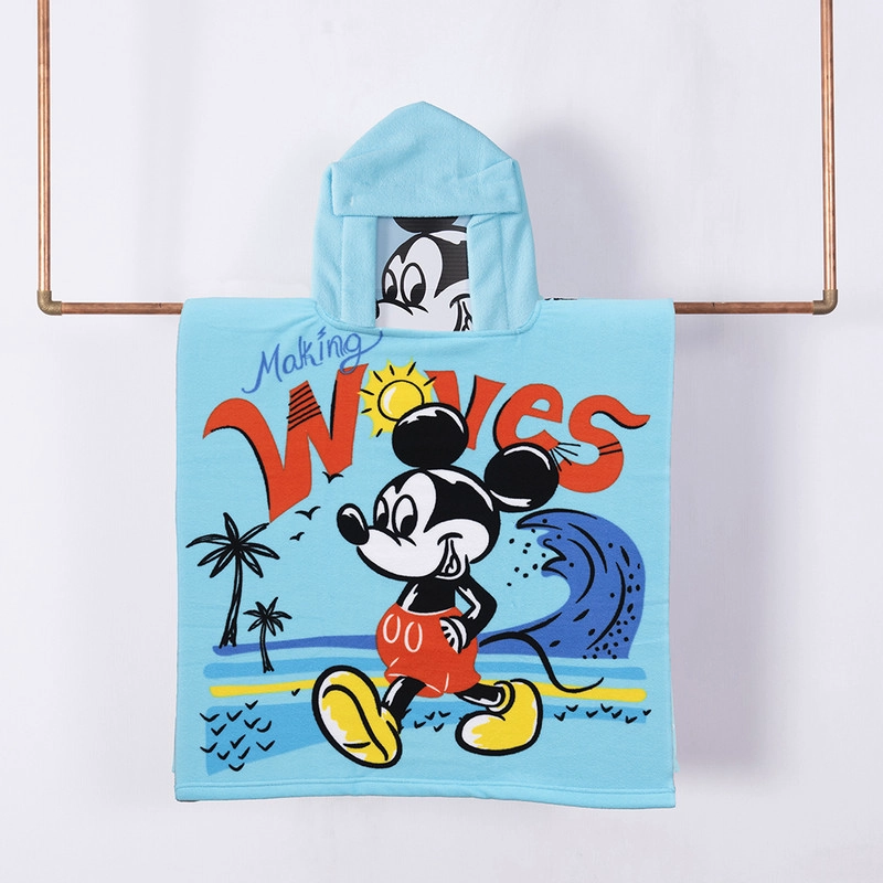 TOALLA PLAYA CAPUCHA MF 60X120 MICKEY MAKING - 1