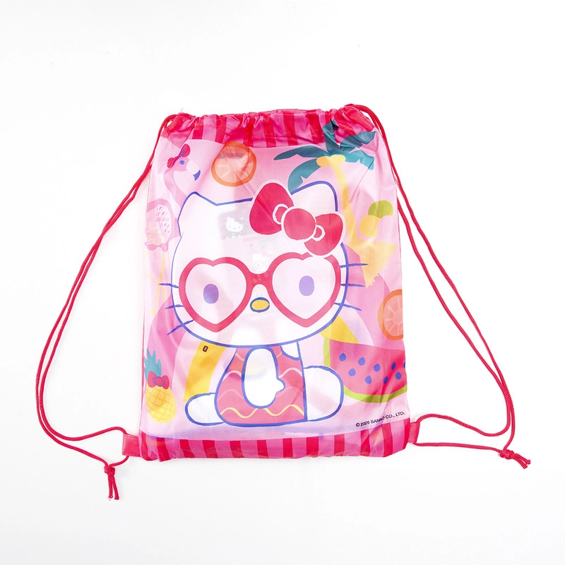 TOALLA PLAYA C/BOLSO 70X140 + 33X20 HELLO KITTY LENTES - 2