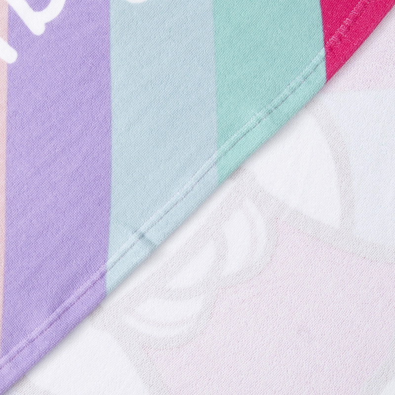 TOALLA PLAYA C/BOLSO 70X140 + 33X19 HELLO KITTY ARCOIRIS - 3