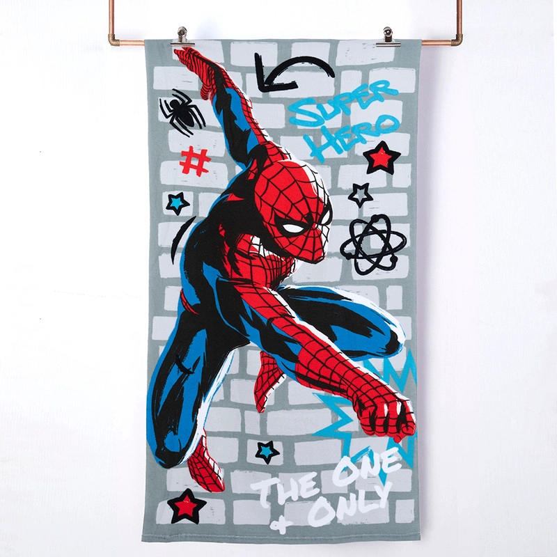 TOALLA PLAYA C/BOLSO 70X140+33X42 SPIDERMAN ONLY - 1