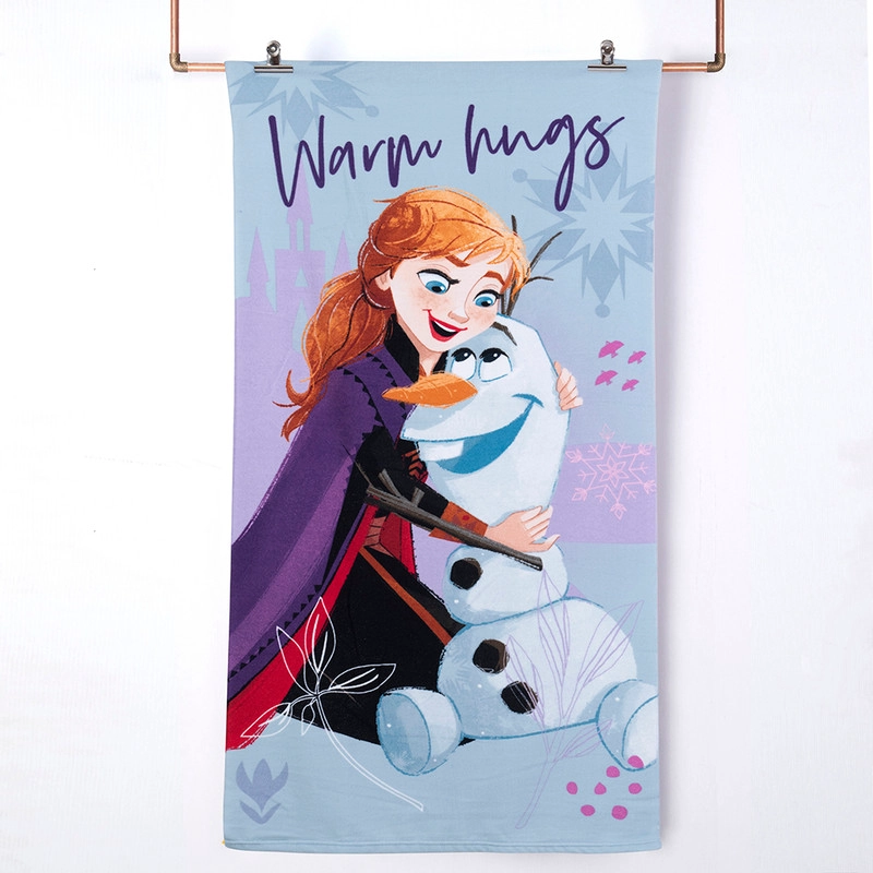 TOALLA PLAYA C/BOLSO 70X140+33X42 FROZEN HUG - 1