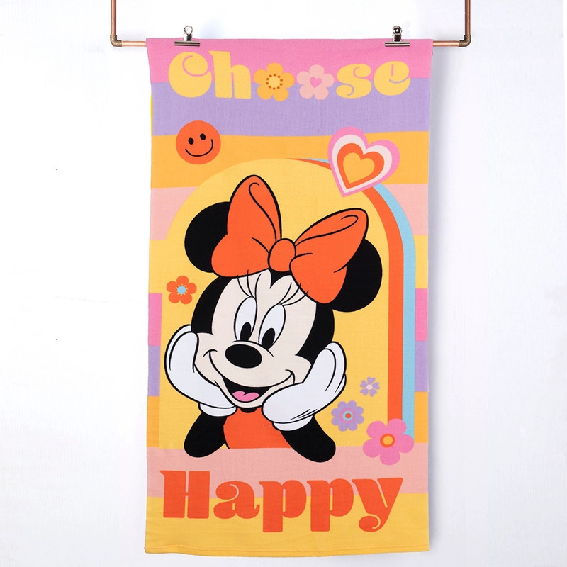 TOALLA PLAYA C/BOLSO 70X140+33X42 MINNIE SMILE - 1