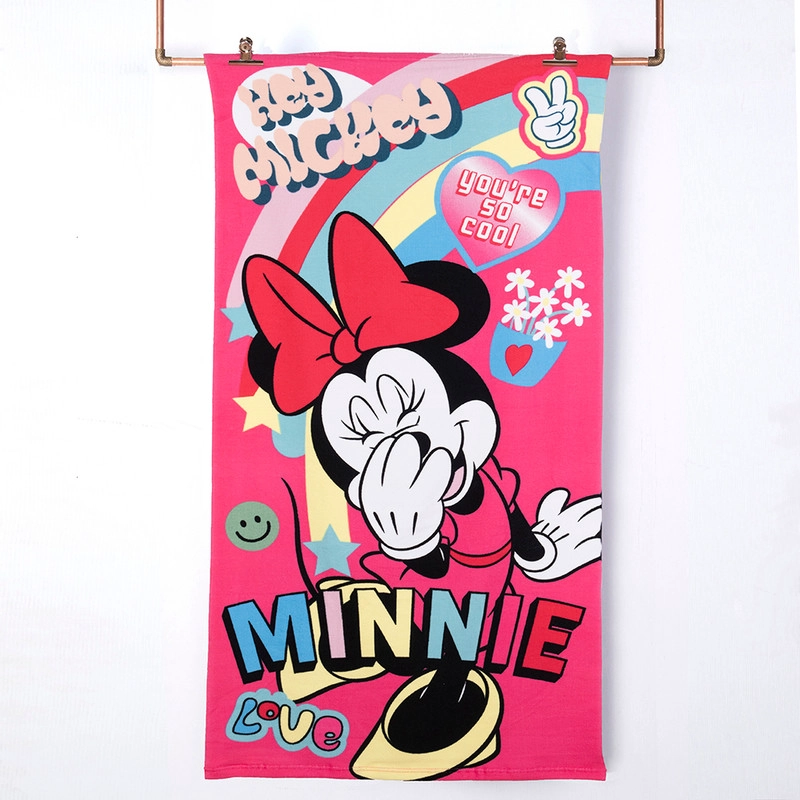 TOALLA PLAYA C/BOLSO 70X140+33X42 MINNIE LOVE - 1