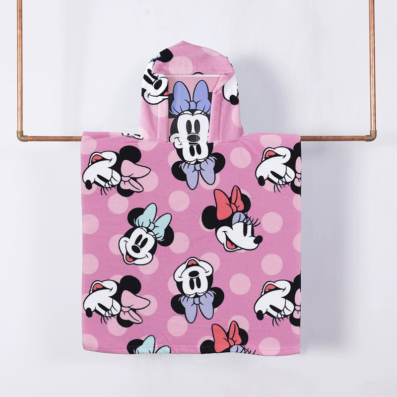 TOALLA PLAYA CAPUCHA MF 60X120 MINNIE FACES - 1