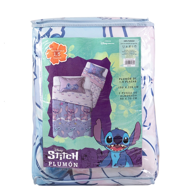 PLUMON 1.5 PLAZAS SINGLE DISNEY STITCH GALAXY - 4