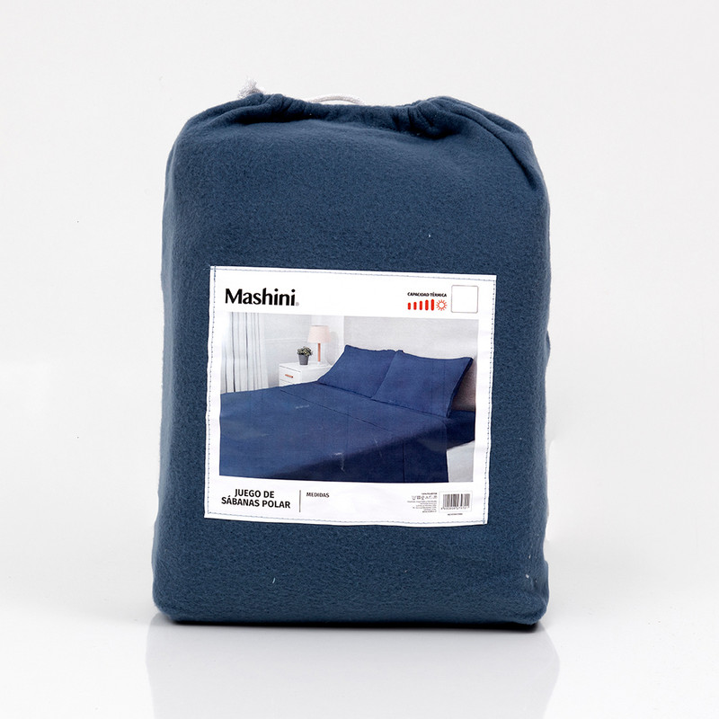 SABANA POLAR LISA KING AZUL - 5