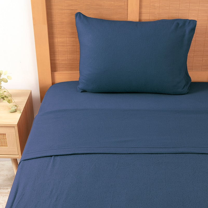 SABANA POLAR LISA 1.5 PLAZAS AZUL - 1