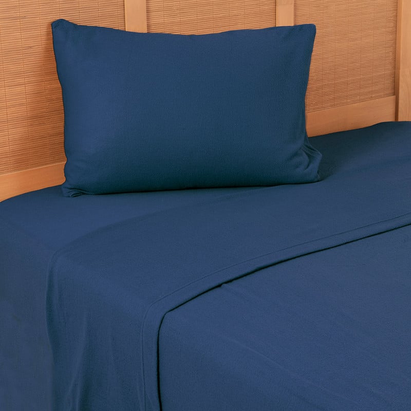 SABANA POLAR LISA 1.5 PLAZAS AZUL - 3