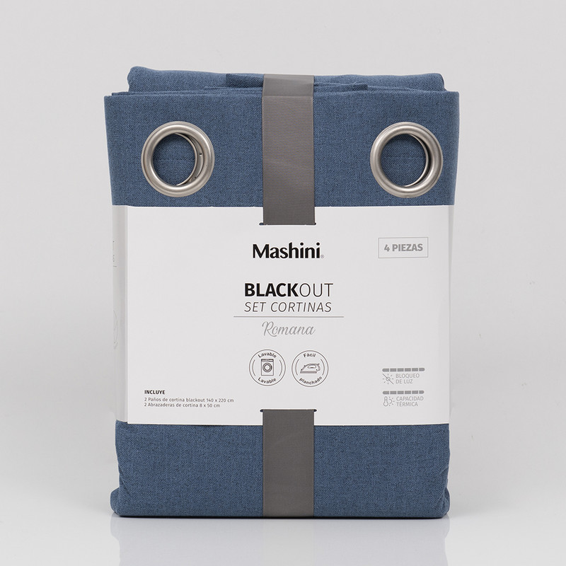 SET CORT. BLACKOUT ARG 140X220 CMS AZUL - 3