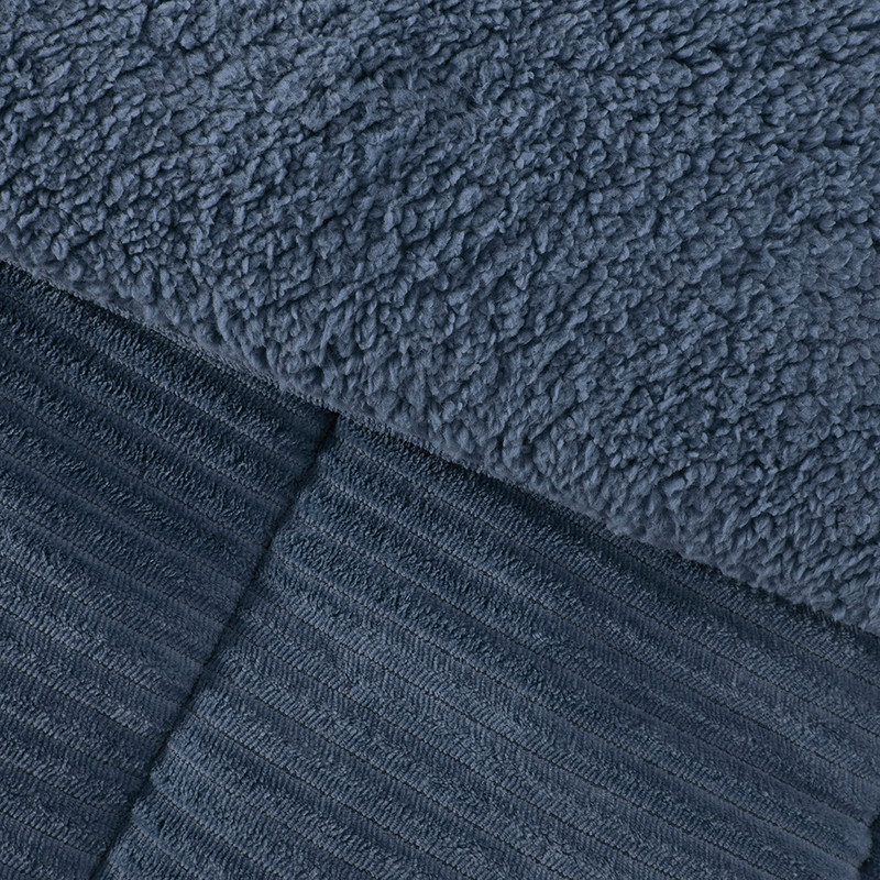 PLUMON CORDUROY CORAL SHERPA SUPER KING AZUL - 3