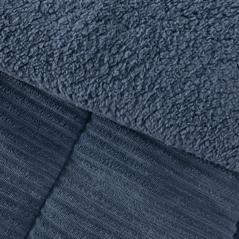 PLUMÓN MASHINI CORDUROY CORAL SHERPA 2 P AZUL - 3