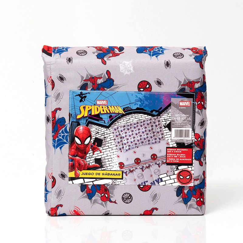 SABANA 1.5 PLAZAS MARVEL SPIDERMAN NEW YORK - 3