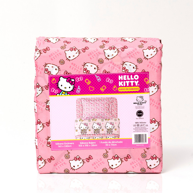 SABANA 1.5 PLAZAS SANRIO HELLO KITTY MARGARITA - 3