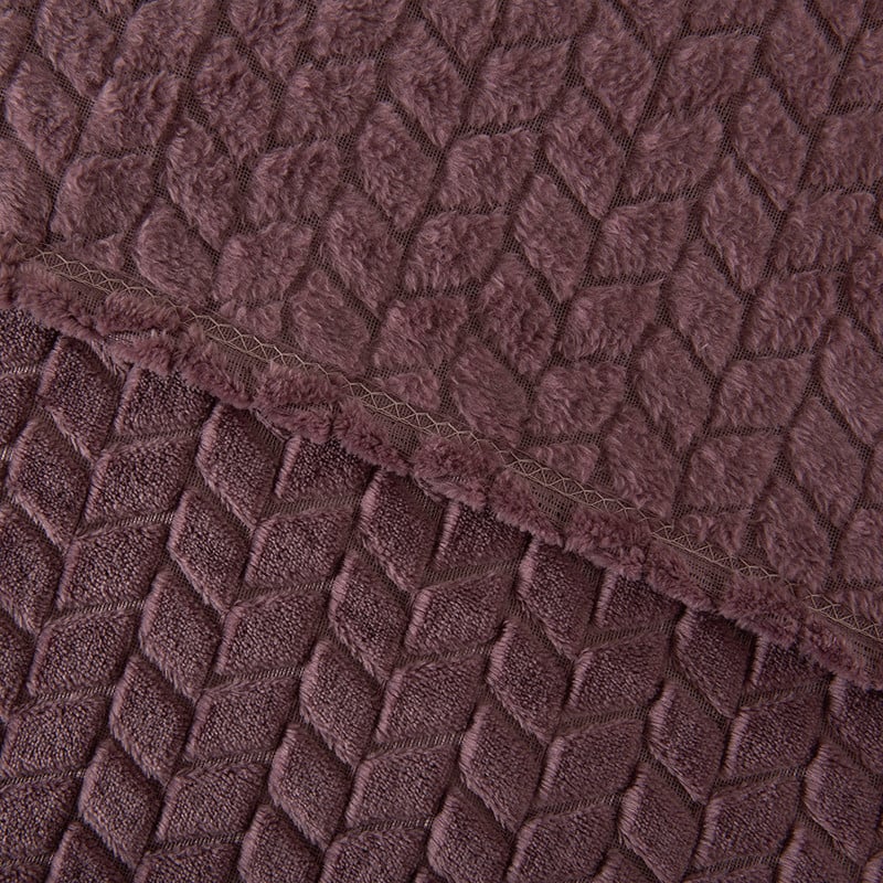 FRAZADA JQD FLANNEL NEVADA KING MORADO - 2