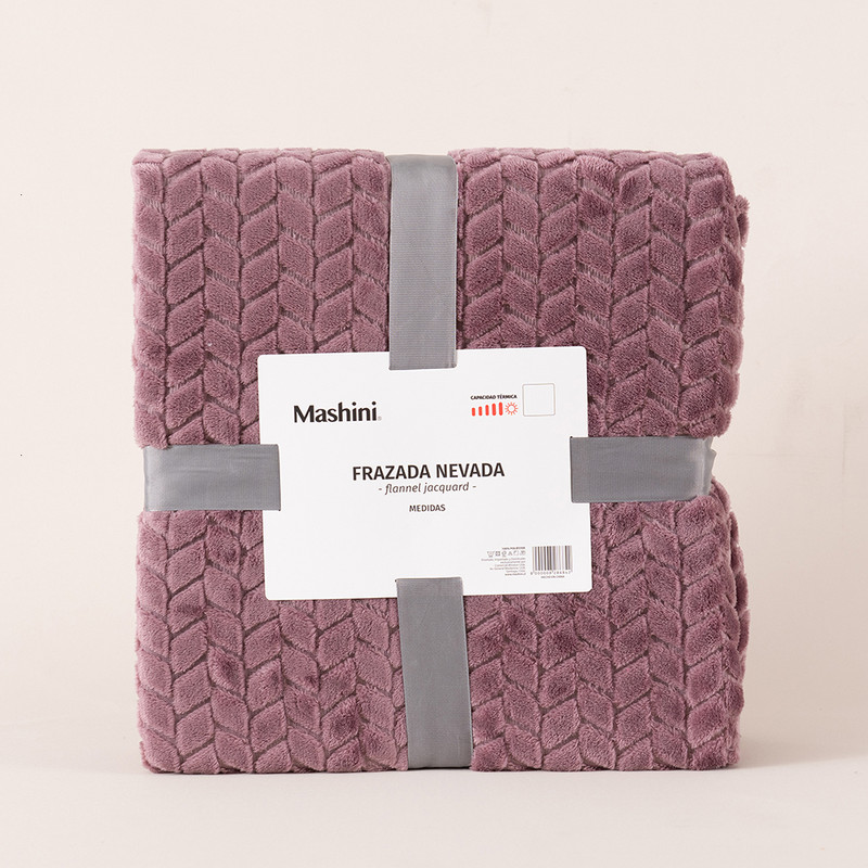 FRAZADA JQD FLANNEL NEVADA 1.5 P MORADO - 3