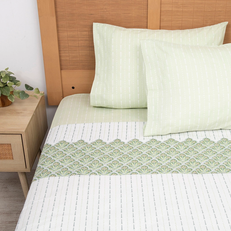 SABANA ESTAMPADA 144 HILOS KING TAMA - 1