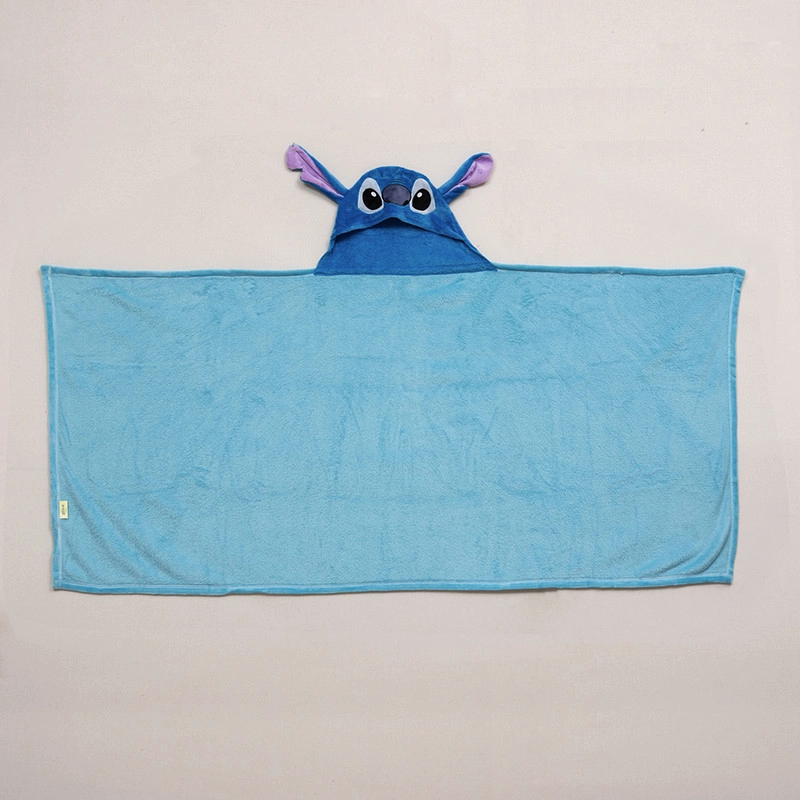 MANTA CAPUCHA 3D 70X150CM STITCH - 1