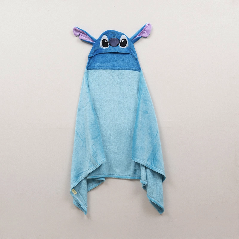 MANTA CAPUCHA 3D 70X150CM STITCH - 2