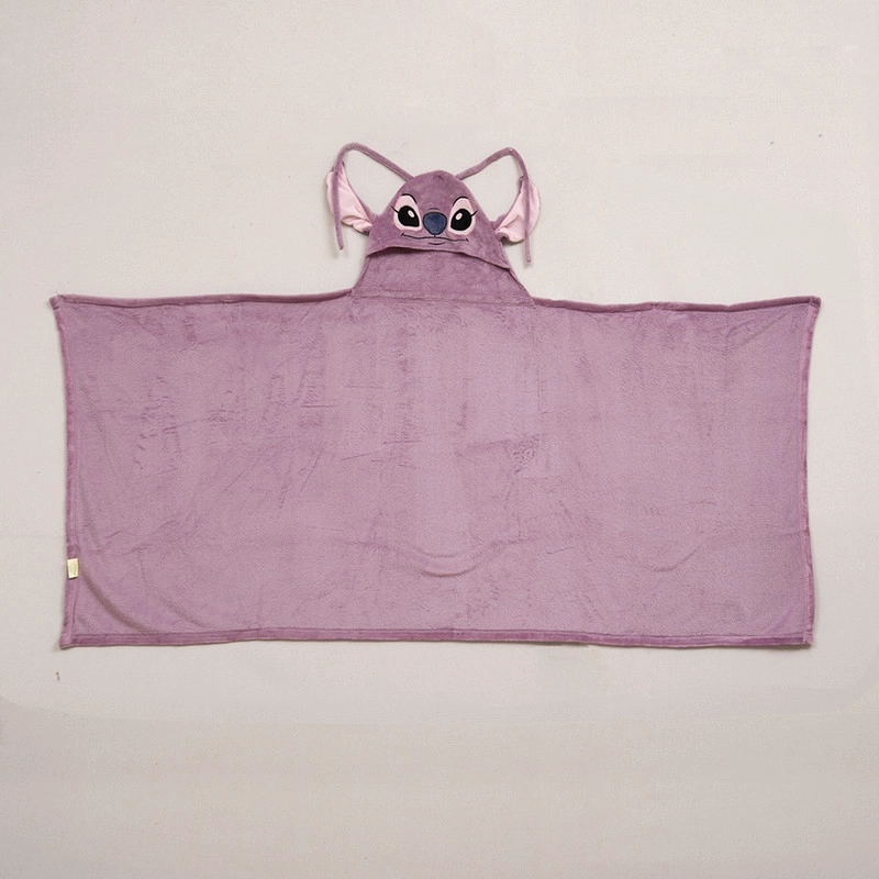 MANTA CAPUCHA 3D 70X150CM STITCH ANGEL - 1