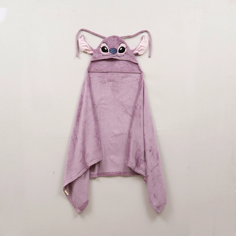 MANTA CAPUCHA 3D 70X150CM STITCH ANGEL - 2
