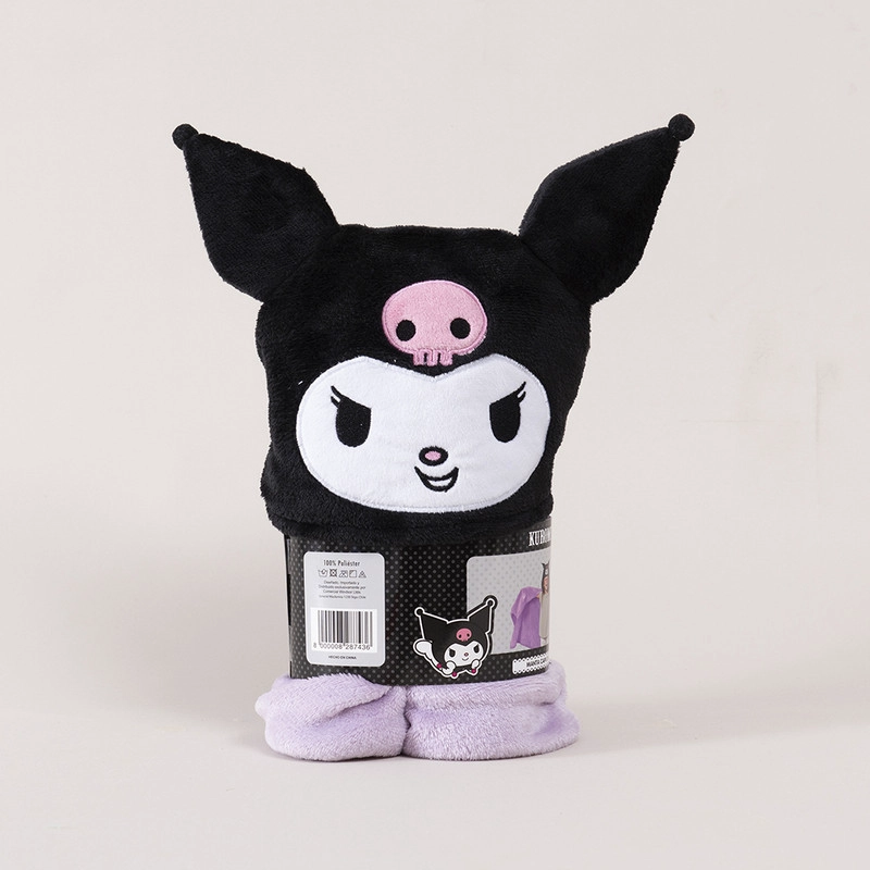 MANTA CAPUCHA 3D 70X150CM KUROMI - 3