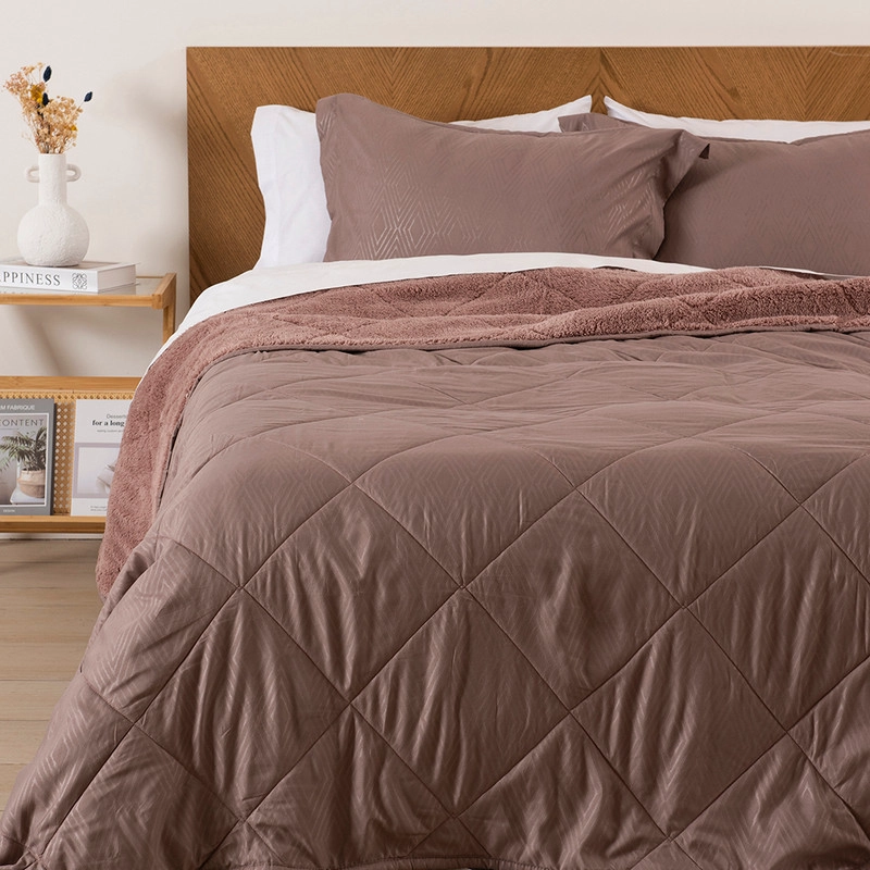 PLUMON EMBOSS SHERPA KING TAUPE - 1