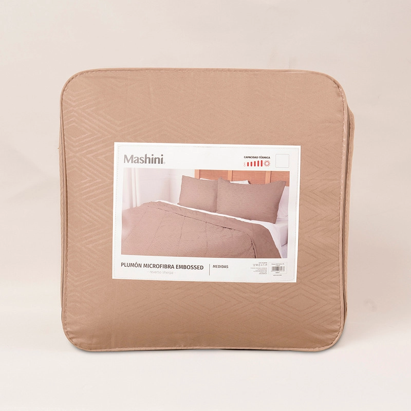 PLUMON EMBOSS SHERPA 1.5 PLAZAS CAFE - 3