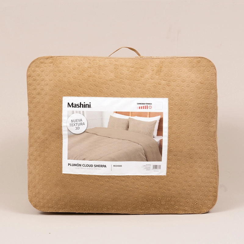 PLUMON CORAL 3D SHERPA SUPER KING BEIGE - 4