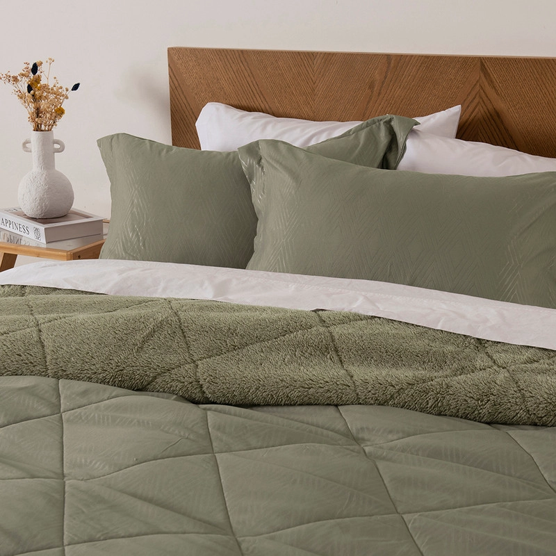 PLUMON EMBOSS SHERPA KING VERDE - 3