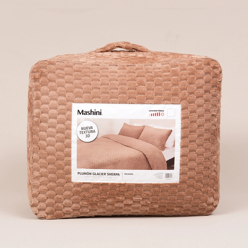 PLUMON FLANNEL JQD SHERPA 1.5 PLAZAS TERRACOTA - 3