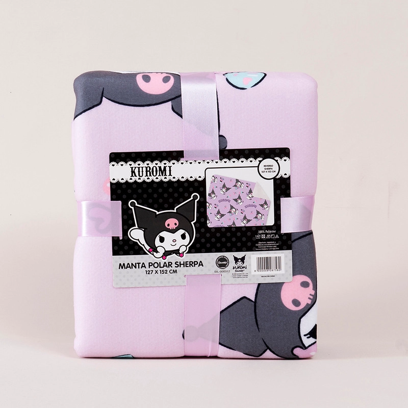 MANTA POLAR SHERPA 127X152 CMS KUROMI - 3