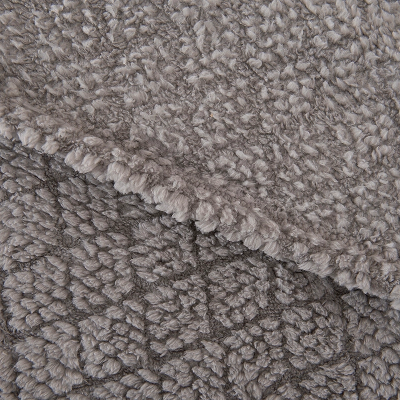 FRAZADA JQD SHERPA ATLANTIC 2 P GRIS - 2