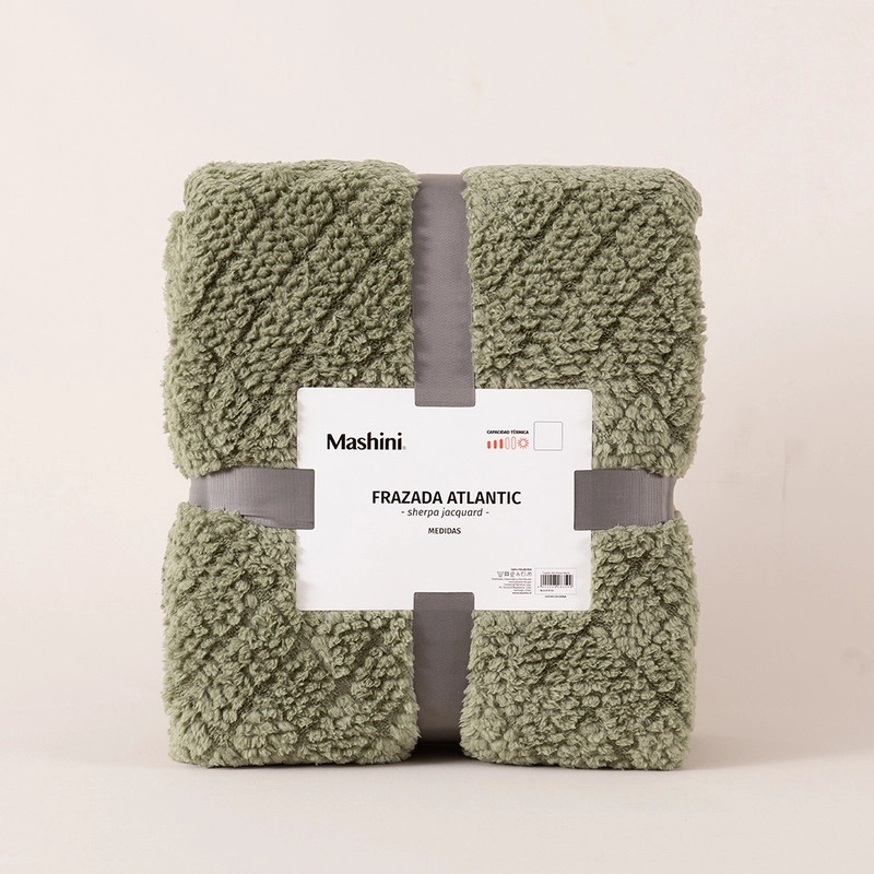 FRAZADA JQD SHERPA ATLANTIC 2 P VERDE - 4