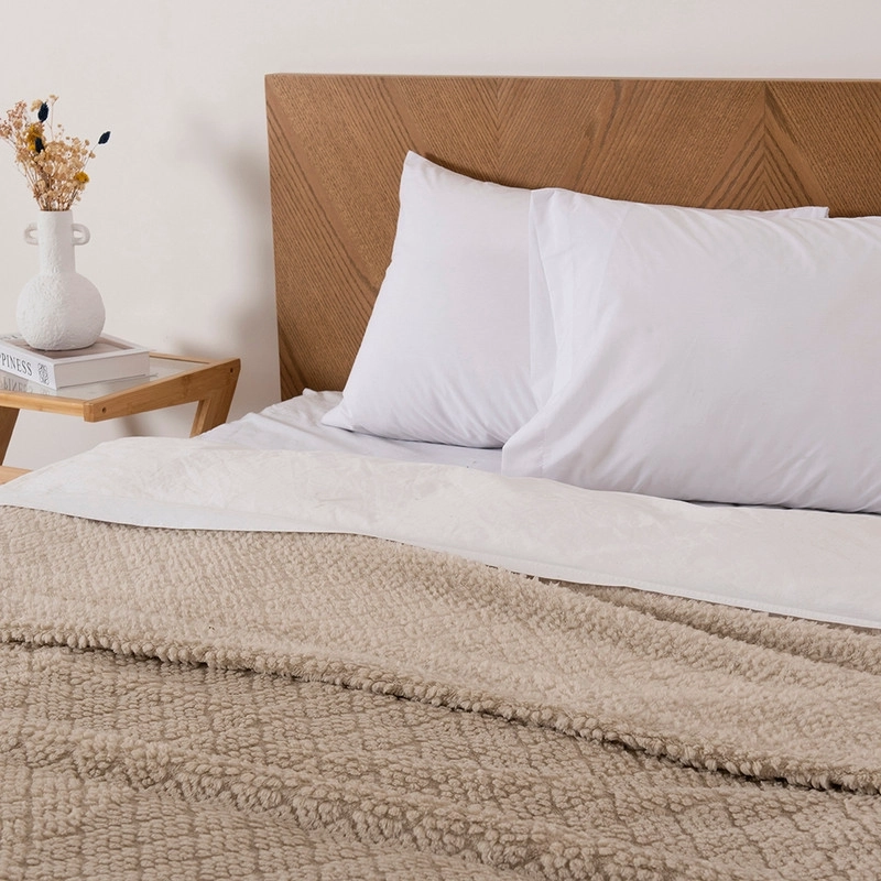 FRAZADA JQD SHERPA ATLANTIC 2 P BEIGE - 3