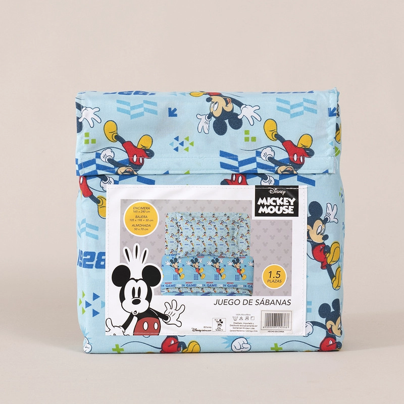 SABANA 1.5 PLAZAS DISNEY MICKEY GAME - 3