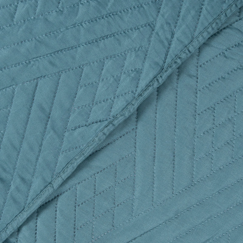 SET QUILT LISO + SABANA LISO 2 PLAZAS VERDE - 2