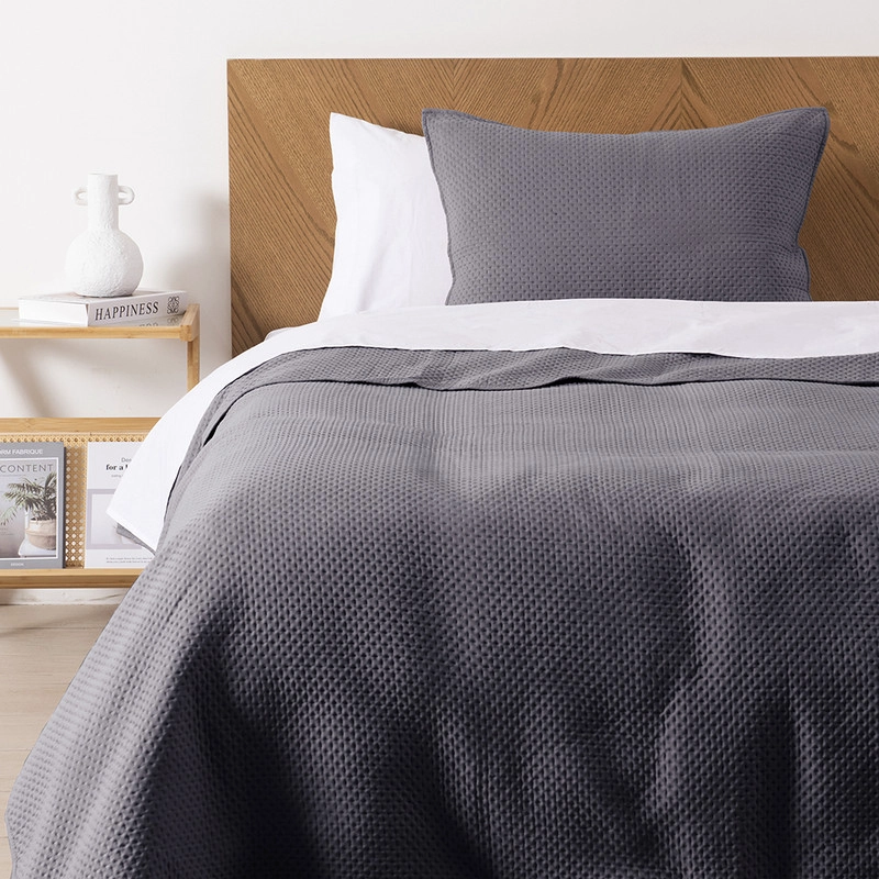 QUILT ULTRA CADIZ 1.5 PLAZAS GRIS - 1