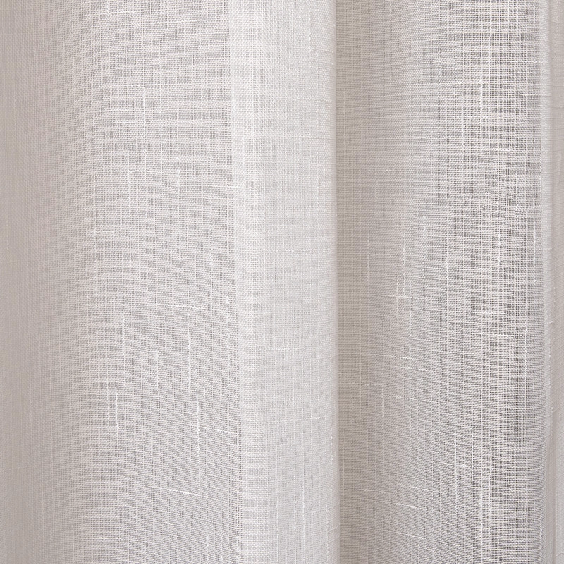 SET CORTINAS VELO LINO-ARGOLLA 140X220 BLANCA - 2