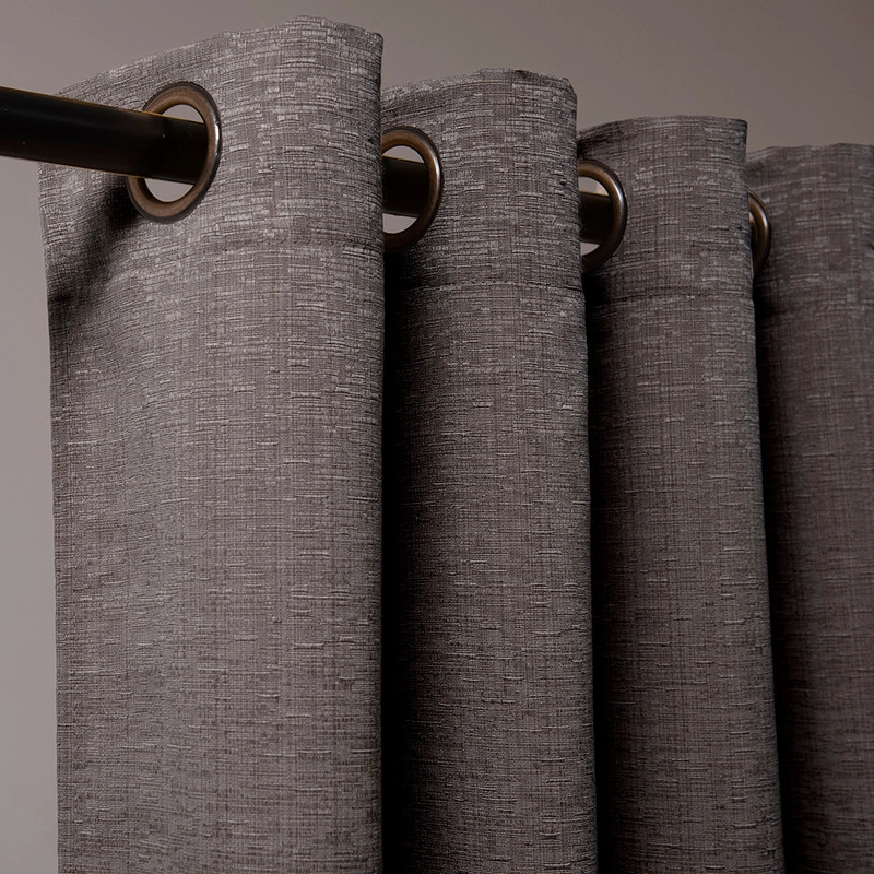 SET CORTINA JQD 8PZAS ARG. 140X220 GRIS VALDIVIA - 1