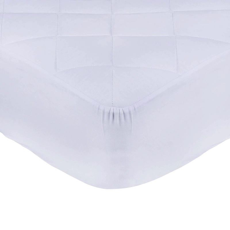 CUBRECOLCHON AJUSTABLE KING BLANCO - 1