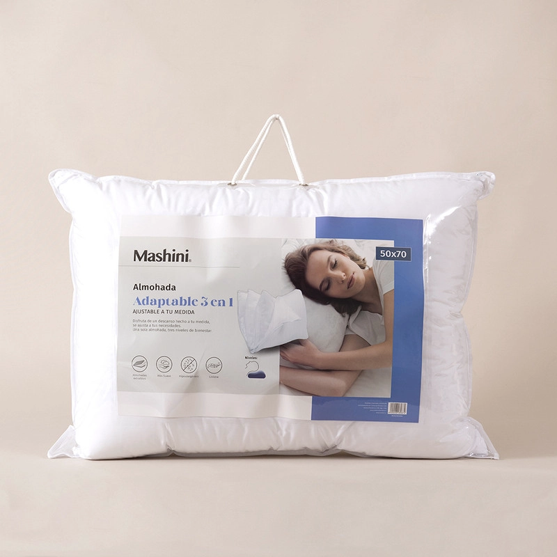 ALMOHADA ADAPTABLE 3X1 50X70 CMS BLANCO - 3