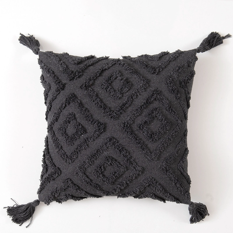 COJIN TEJIDO 45X45 ACERO - 1
