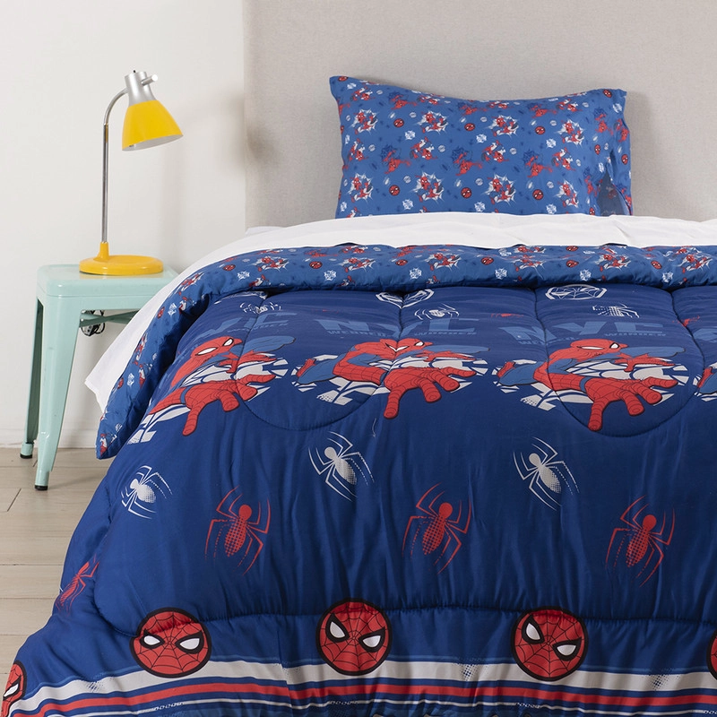 PLUMON 1.5 PLAZAS SPIDERMAN NEW AZUL - 1