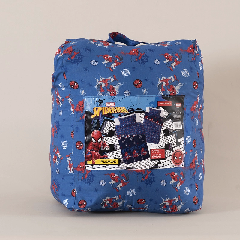 PLUMON 1.5 PLAZAS SPIDERMAN NEW AZUL - 3