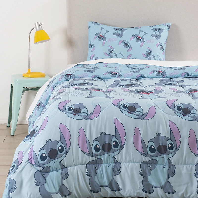 PLUMON 1.5 PLAZAS STITCH CELESTE - 1